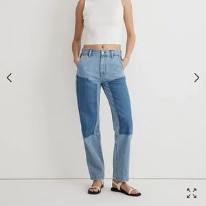 NEW Madewell 90s Straight Jean in Shadow Panel, size 27